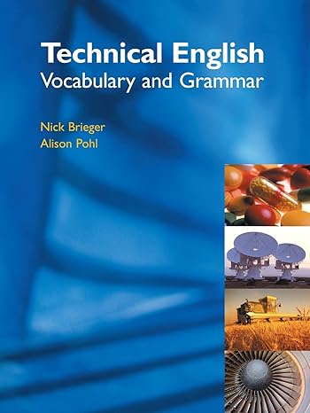 TECHNICAL ENGLISH: VOCABULARY AND GRAMMAR