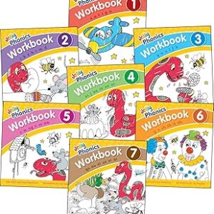 Jolly Phonics Workbooks, set of 1-7 .